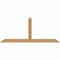 Ekena Millwork Portland Timber Gable Bracket, Western Red Cedar, 60"W x 25"H x 1 1/2"D x 3 1/2"F, 10/12 Pitch GBW060X25X0204POR00SWR - alternate 1